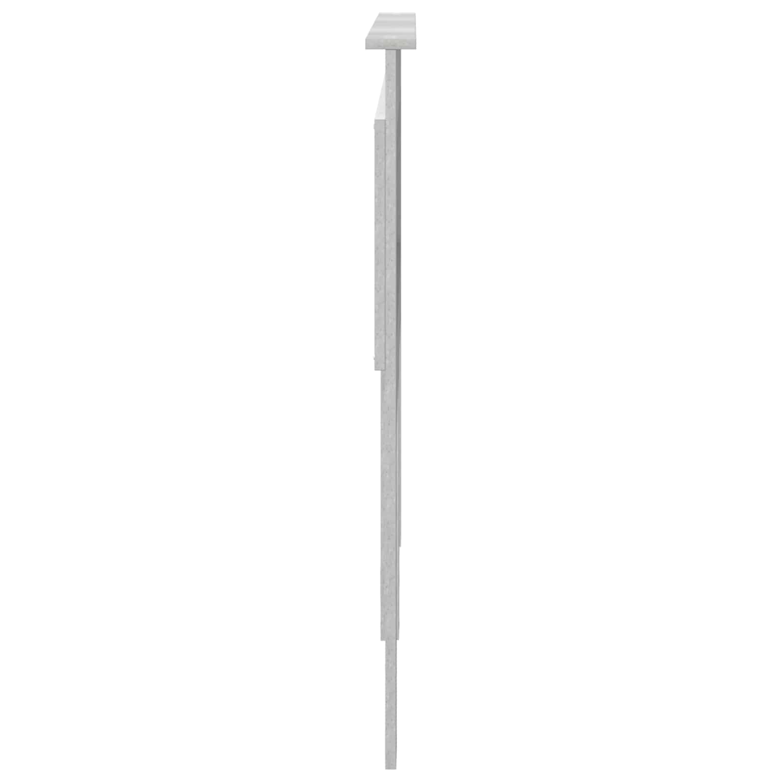 Uzglavlje s uzglavljem Betonski sivi 140 cm Konstruirano drvo