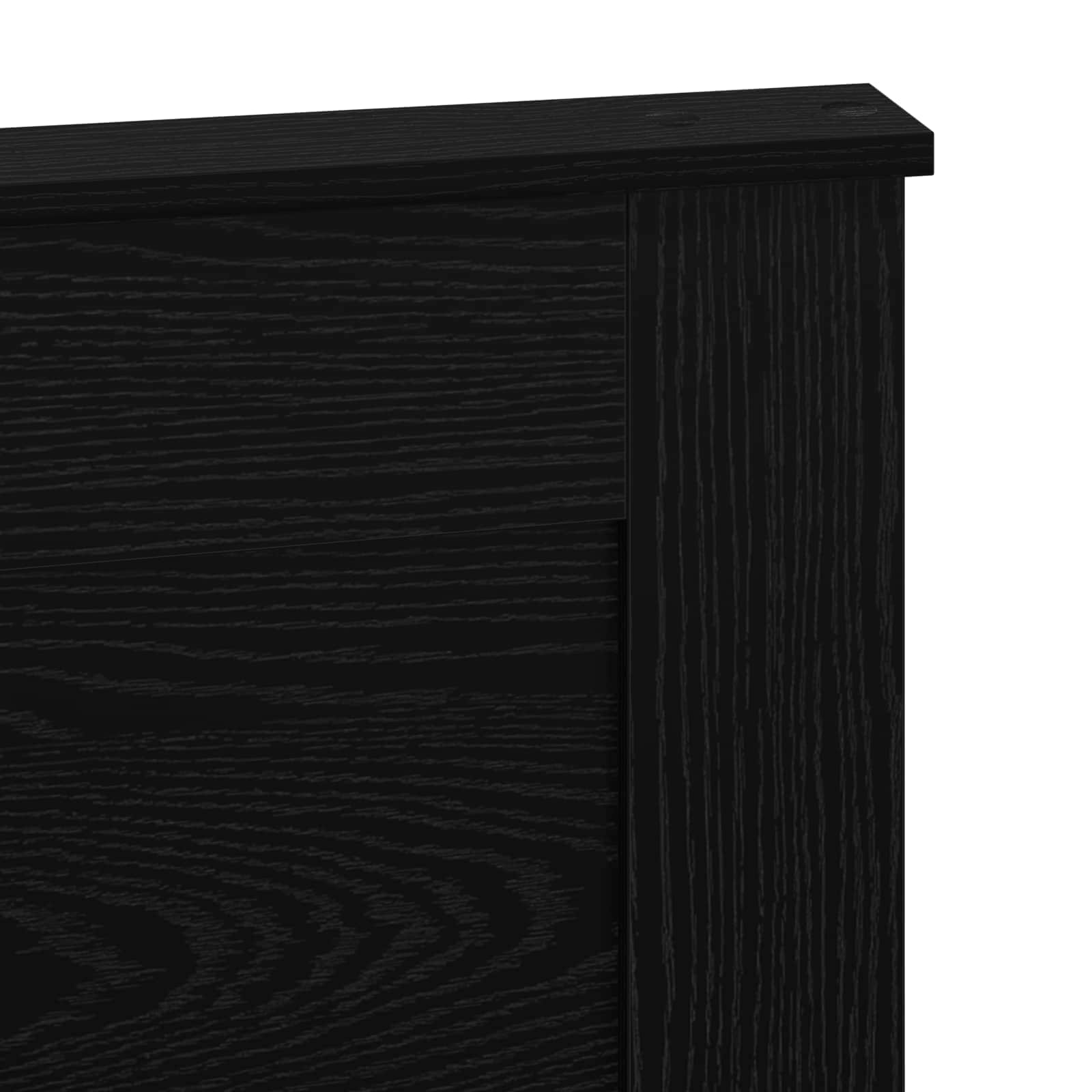 Uzglavlje s uzglavljem Crni hrast 135 cm Konstruirano drvo