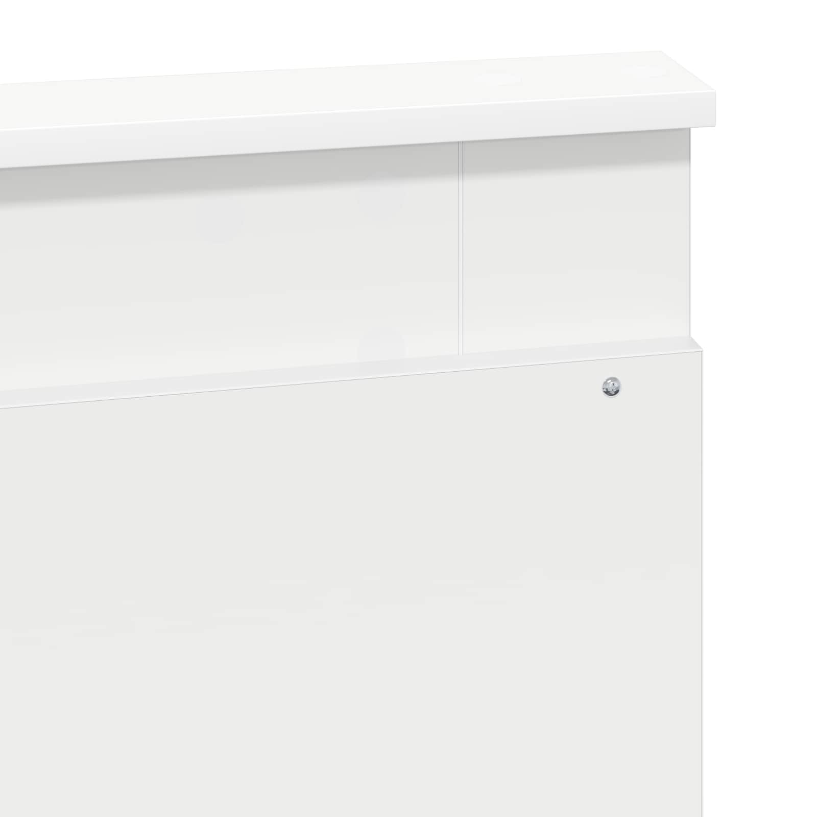 Uzglavlje s uzglavljem Bijelo 120 cm Konstruirano drvo