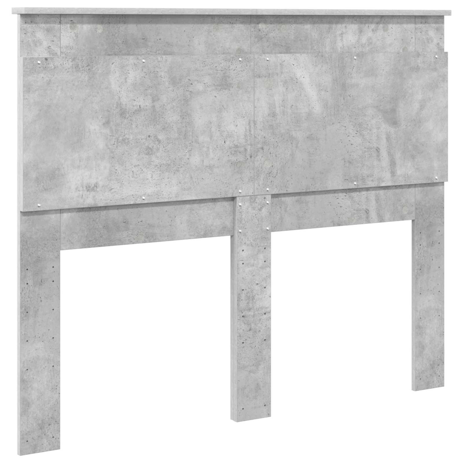 Uzglavlje s uzglavljem Betonski sivi 120 cm Konstruirano drvo