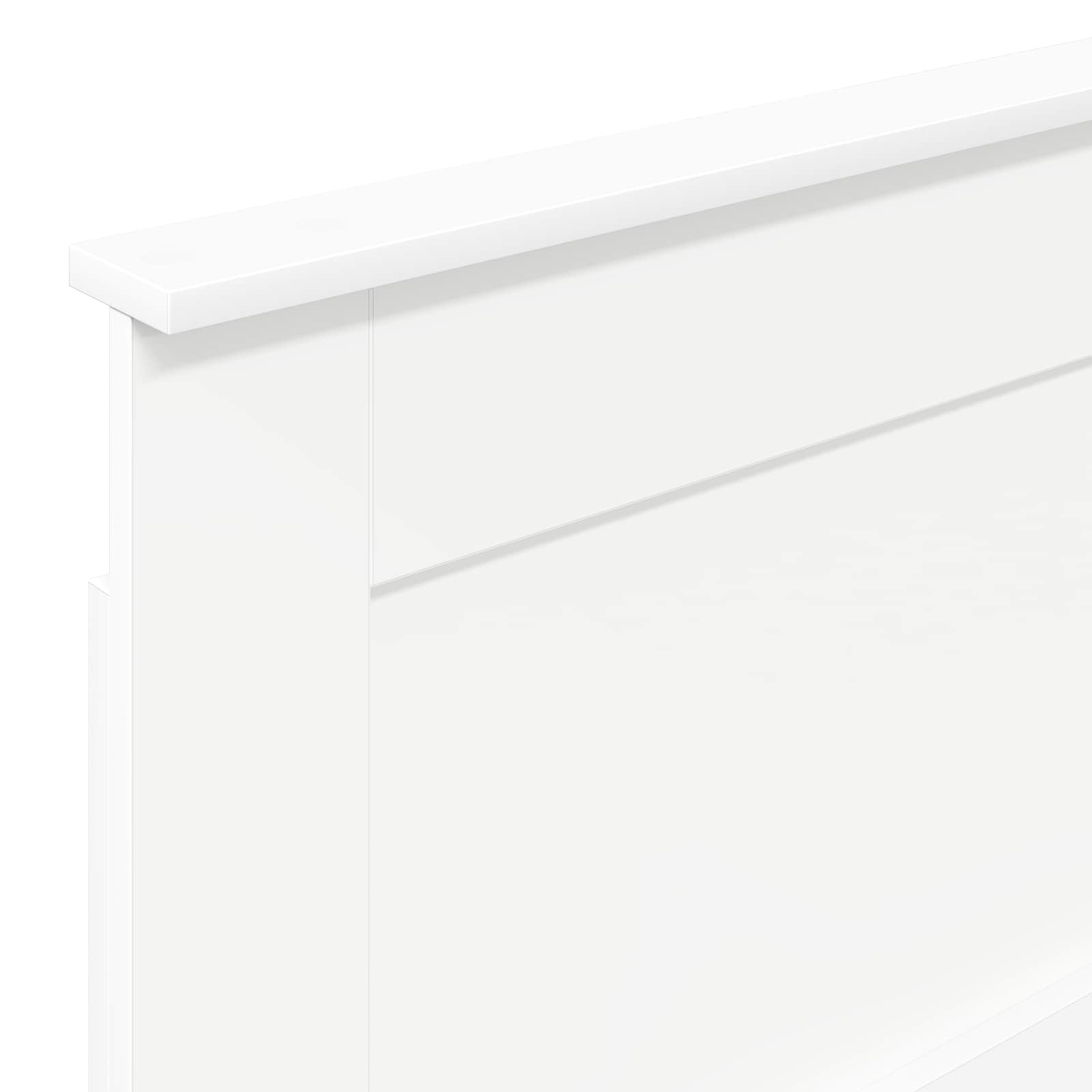 Uzglavlje s uzglavljem Bijelo 100 cm Konstruirano drvo