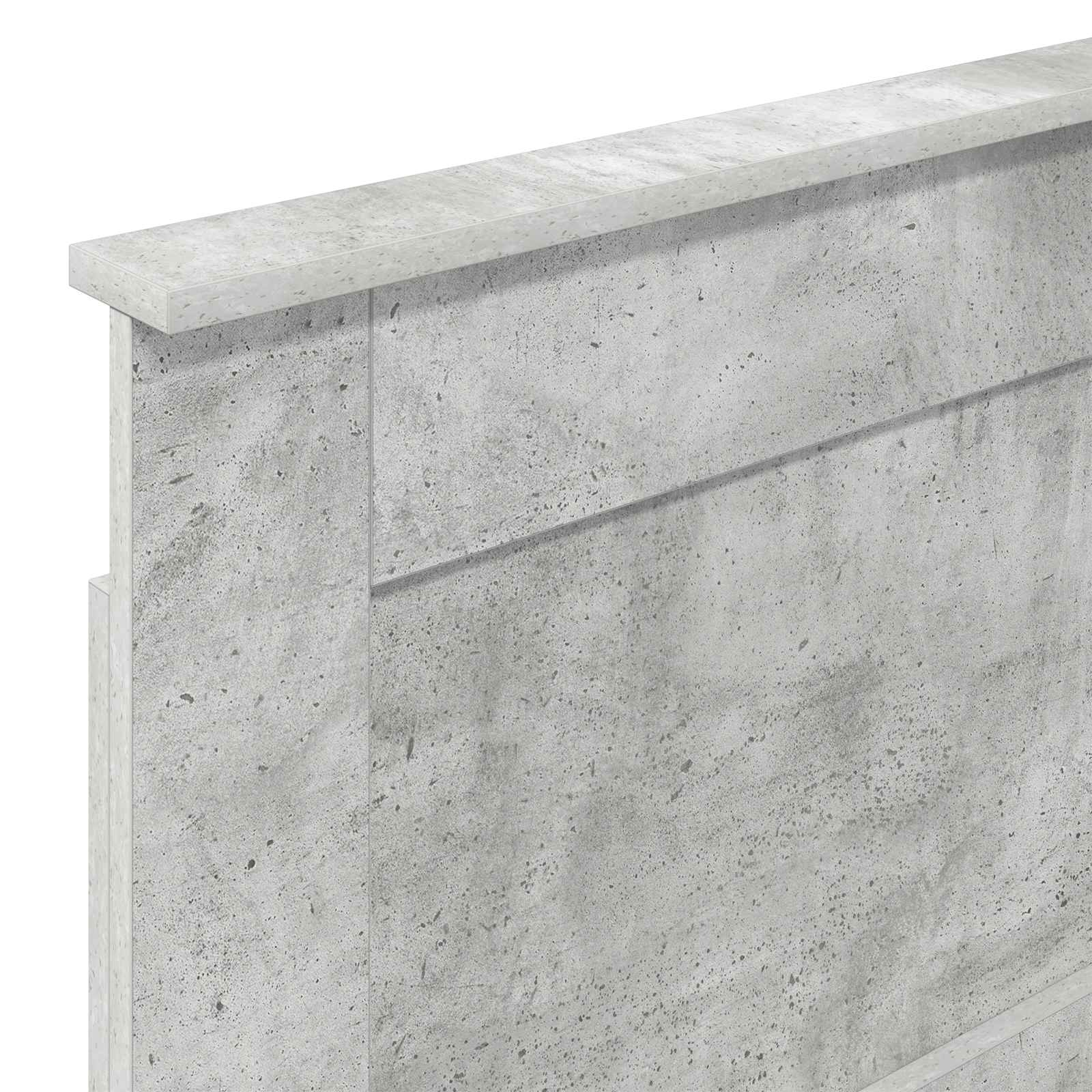 Uzglavlje s uzglavljem Betonski sivi 90 cm Konstruirano drvo