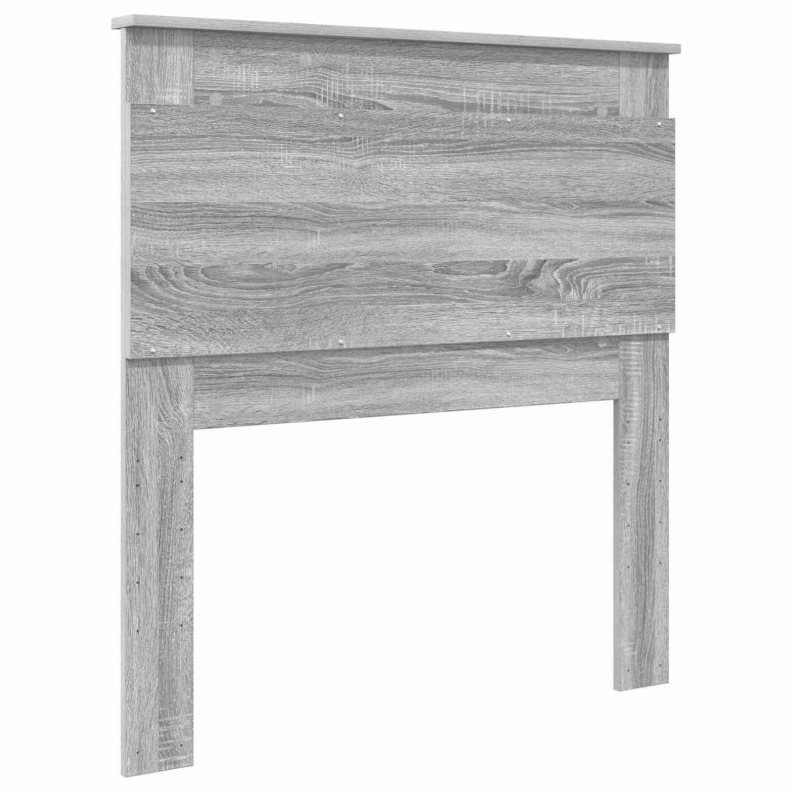 Uzglavlje s uzglavljem Siva Sonoma 80 cm Konstruirano drvo