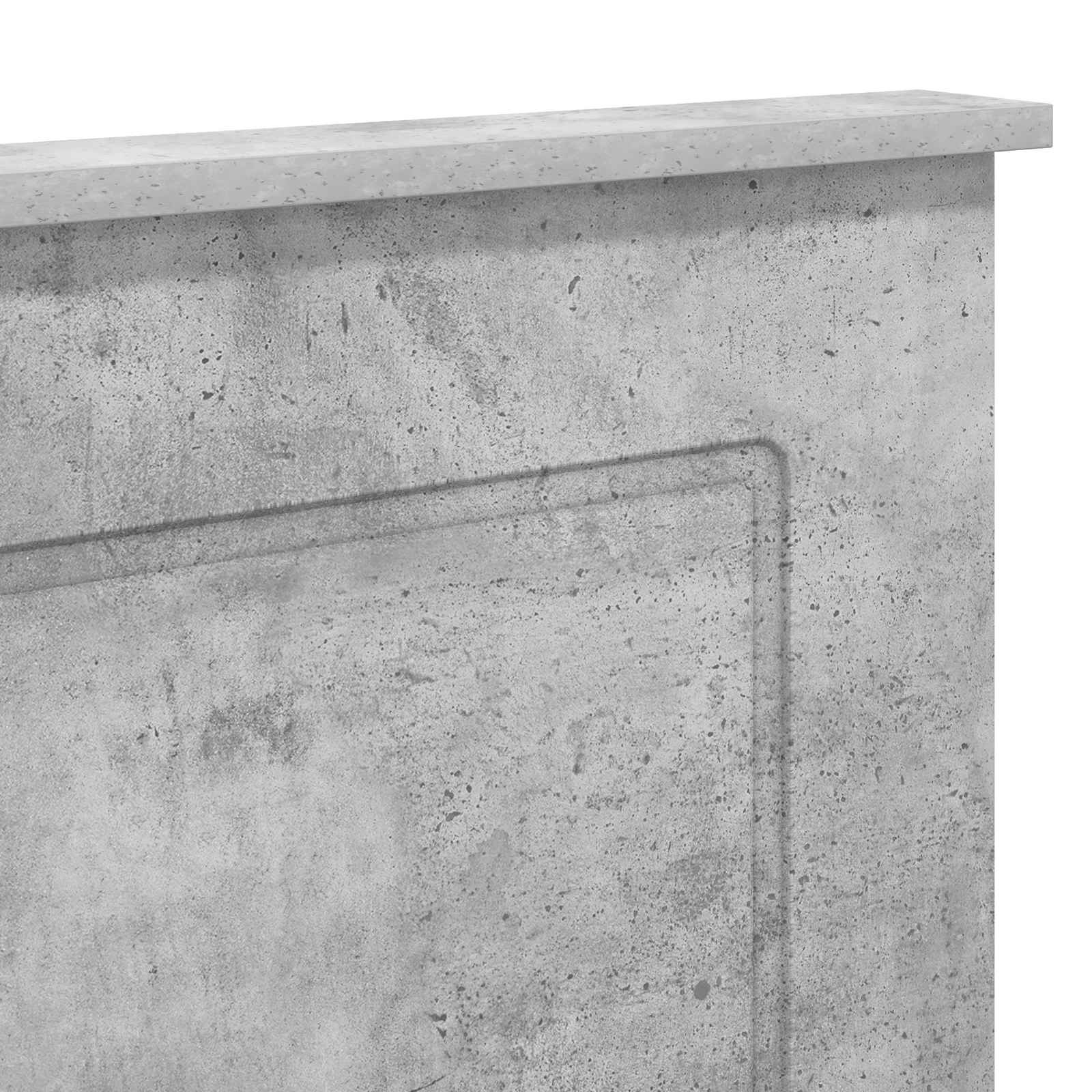 Uzglavlje Betonsko Siva 100 cm Konstrukcijsko drvo