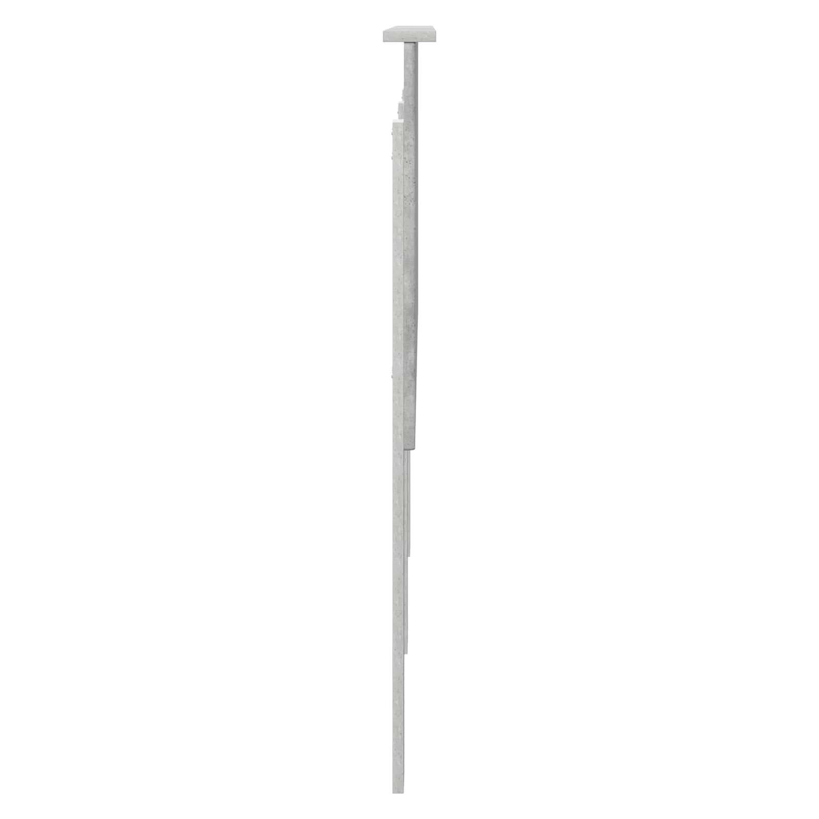 Uzglavlje s uzglavljem Betonski sivi 160 cm Konstruirano drvo