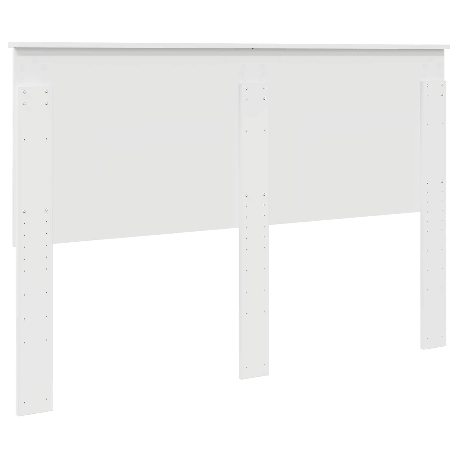 Uzglavlje s uzglavljem Sjajno bijelo 150 cm Konstruirano drvo