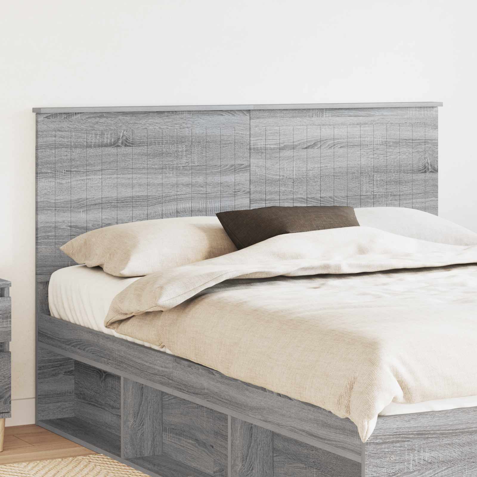 Uzglavlje s uzglavljem Siva Sonoma 150 cm Konstruirano drvo