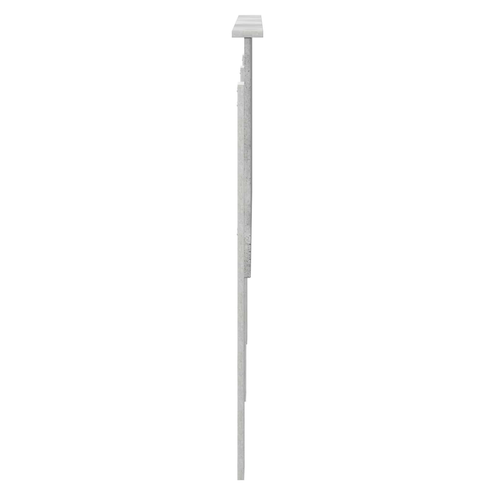 Uzglavlje s uzglavljem Betonski sivi 140 cm Konstruirano drvo