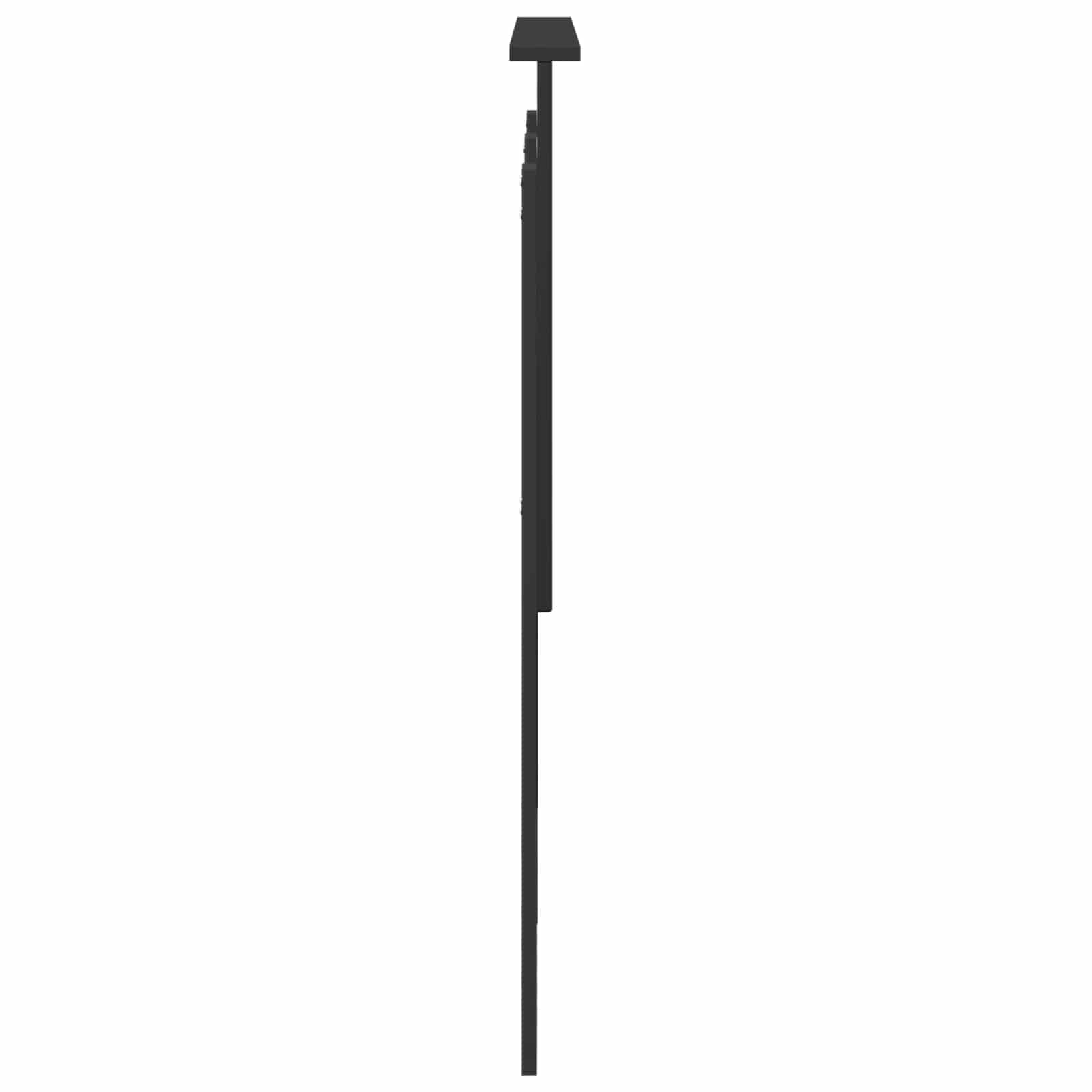 Uzglavlje s uzglavljem Crni hrast 135 cm Konstruirano drvo