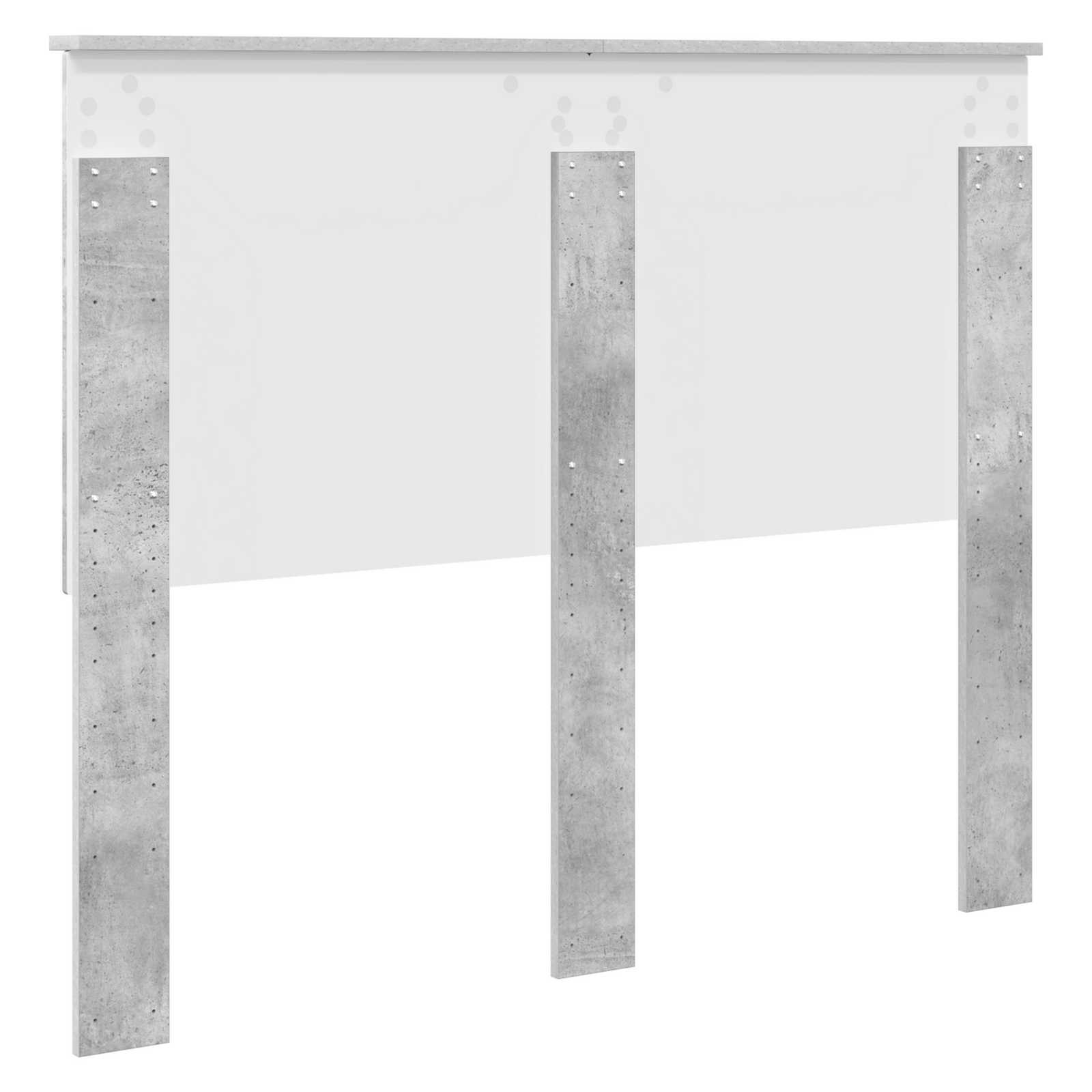 Uzglavlje s uzglavljem Betonski sivi 135 cm Konstruirano drvo