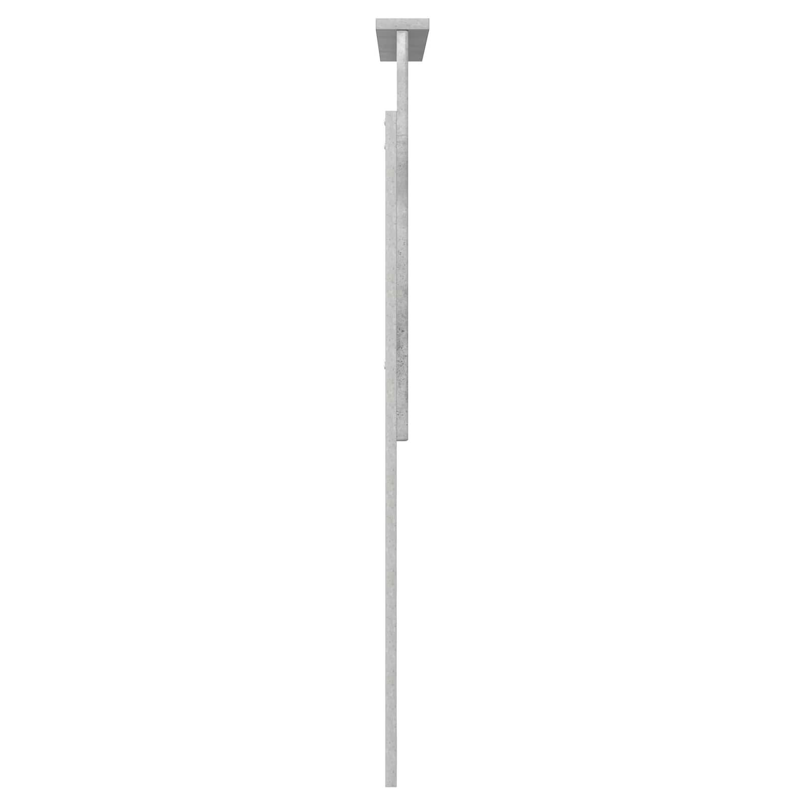 Uzglavlje s uzglavljem Betonski sivi 75 cm Konstruirano drvo