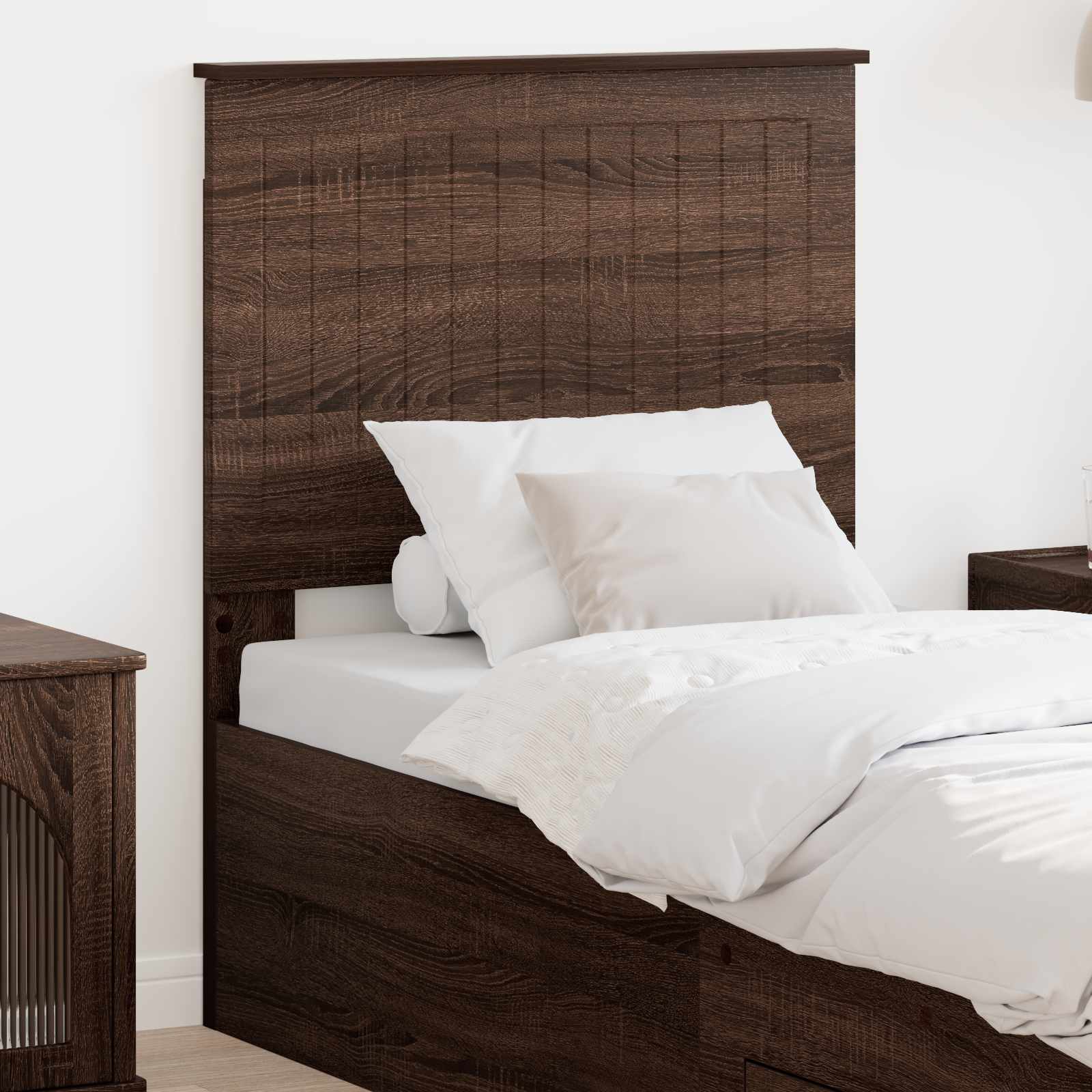 Uzglavlje s uzglavljem Smeđi hrast 75 cm Konstruirano drvo