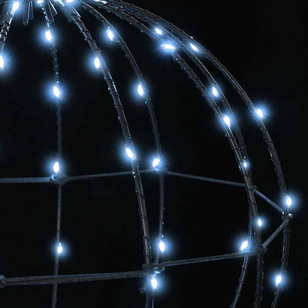 Lopta Hladna bijela 40 x 40 x 42 cm Metal 120 LED lampica