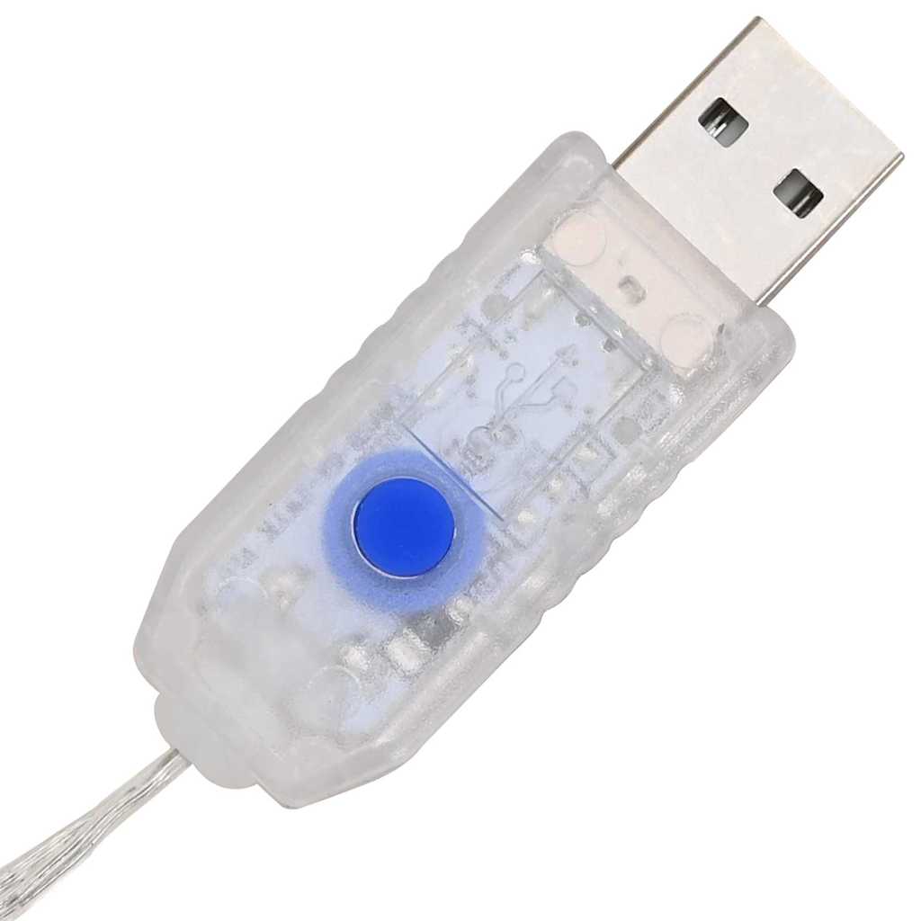 Vijenac s 60 LED svjetlima Šareni 76 x 76 x 8,5 cm Akril