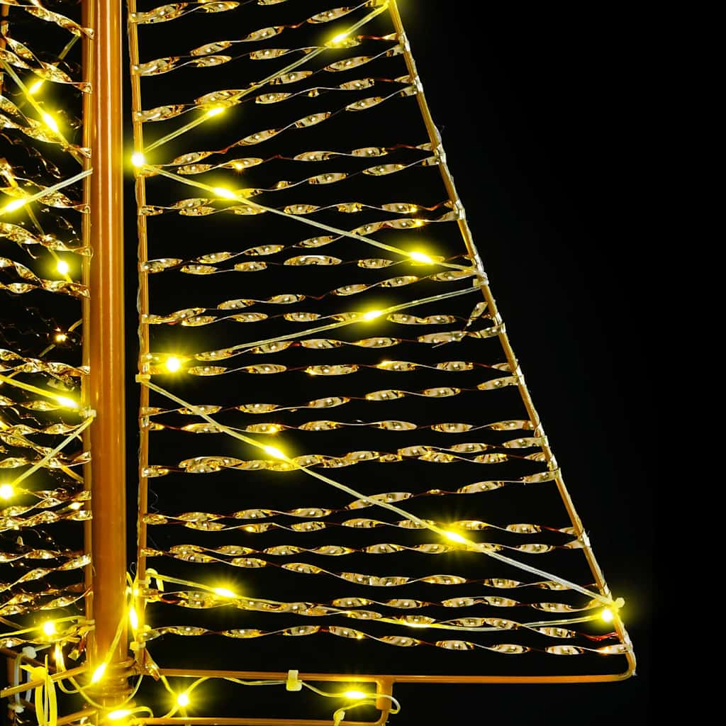 Božićno drvce s 160 LED svjetlima Topla bijela 150 cm PET