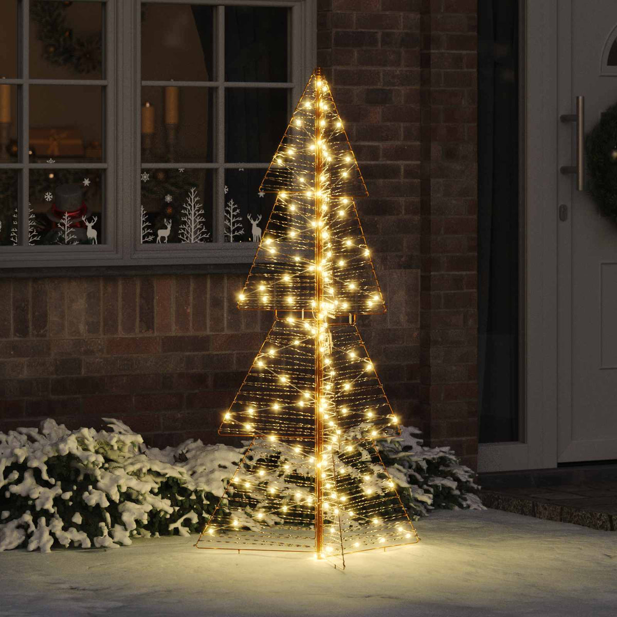 Božićno drvce 160 LED lampica Topla bijela 150 cm PET