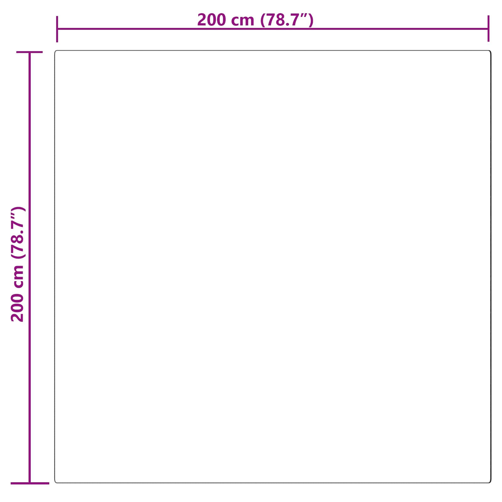 Tepih od umjetne ovčje kože TAFALLA Bež 200 x 200 cm Poliester