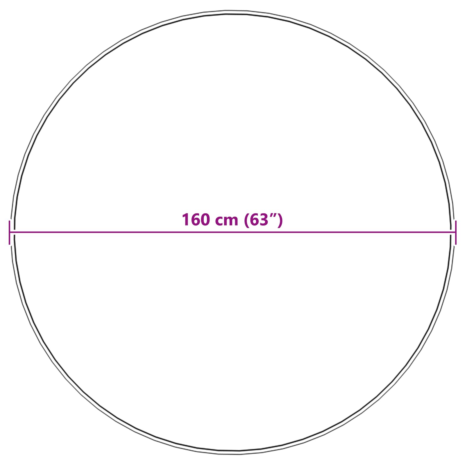 Tepih od umjetne ovčje kože TAFALLA Bež Ø 160 cm Poliester