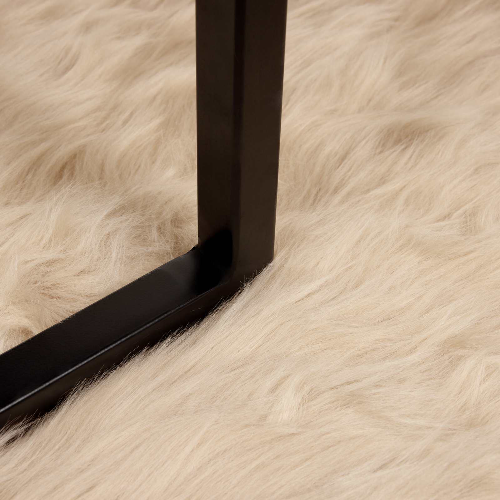 Tepih od umjetne ovčje kože TAFALLA Bež 50 x 80 cm Poliester