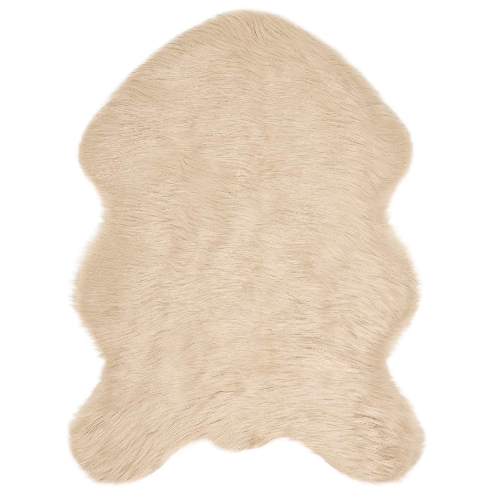 Tepih od umjetne ovčje kože TAFALLA Bež 80 x 120 cm Poliester