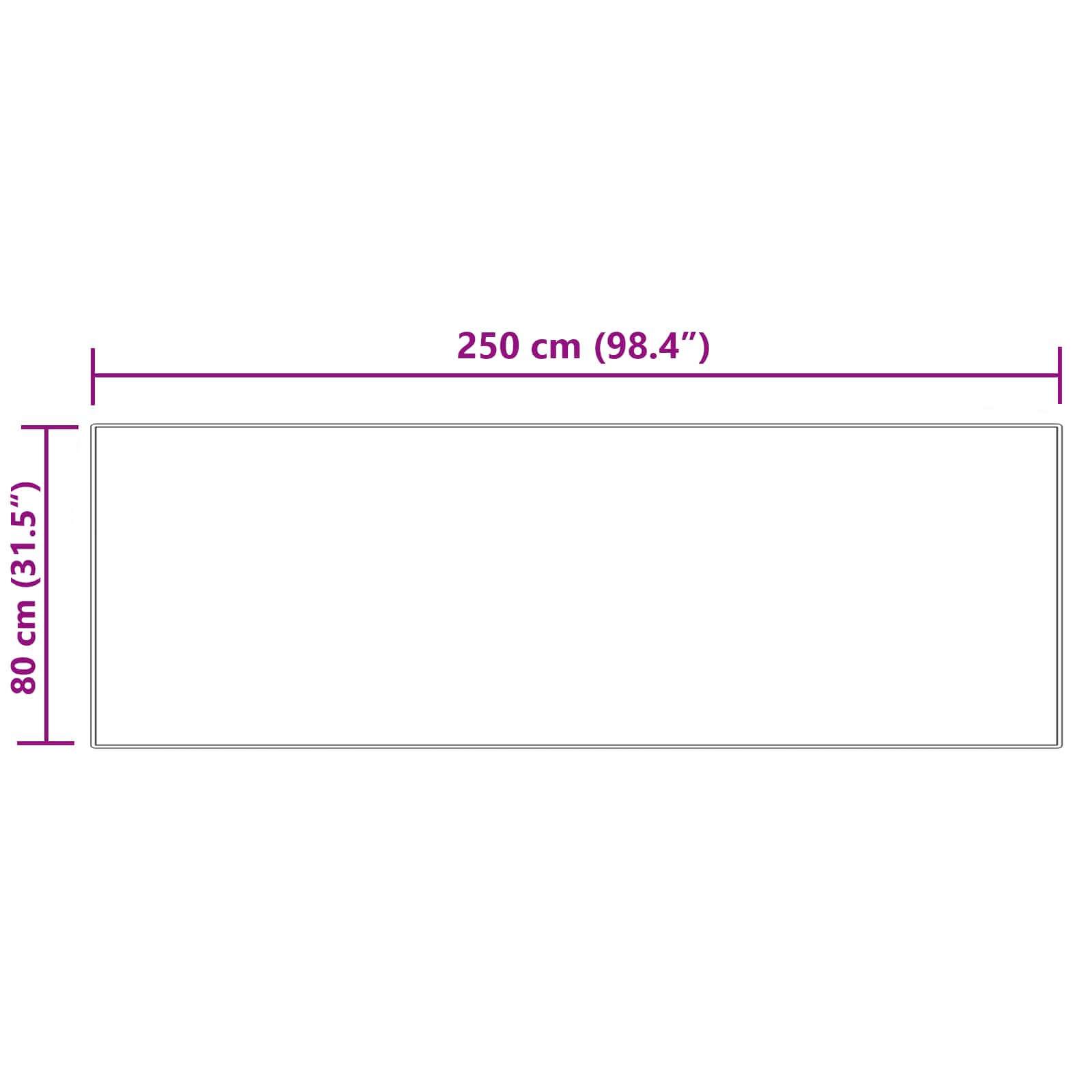 Tepih od umjetne ovčje kože TAFALLA Krem 80 x 250 cm Poliester