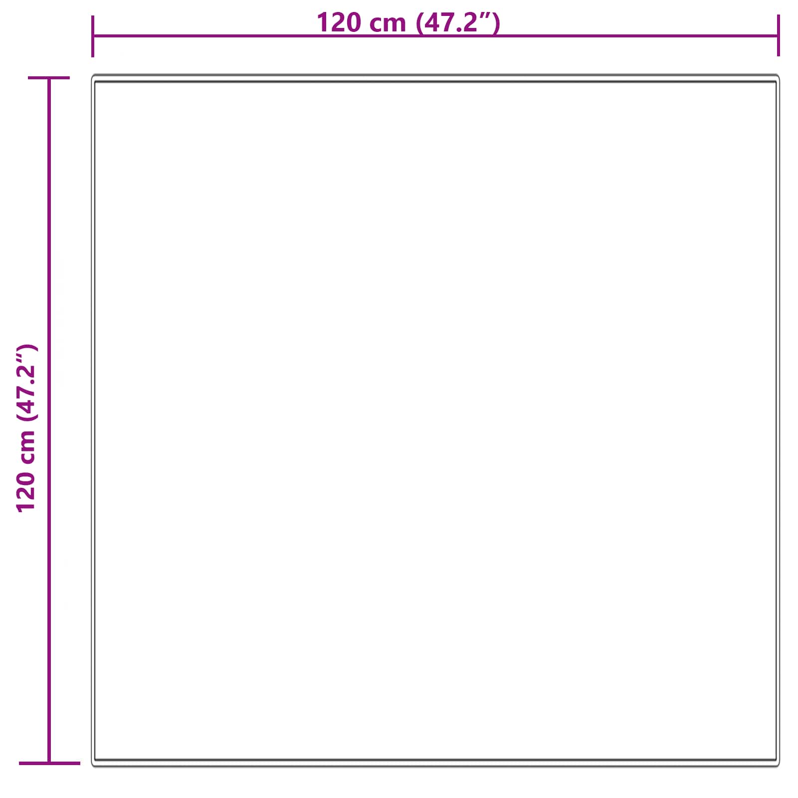 Tepih od umjetne ovčje kože TAFALLA Krem 120 x 120 cm Poliester