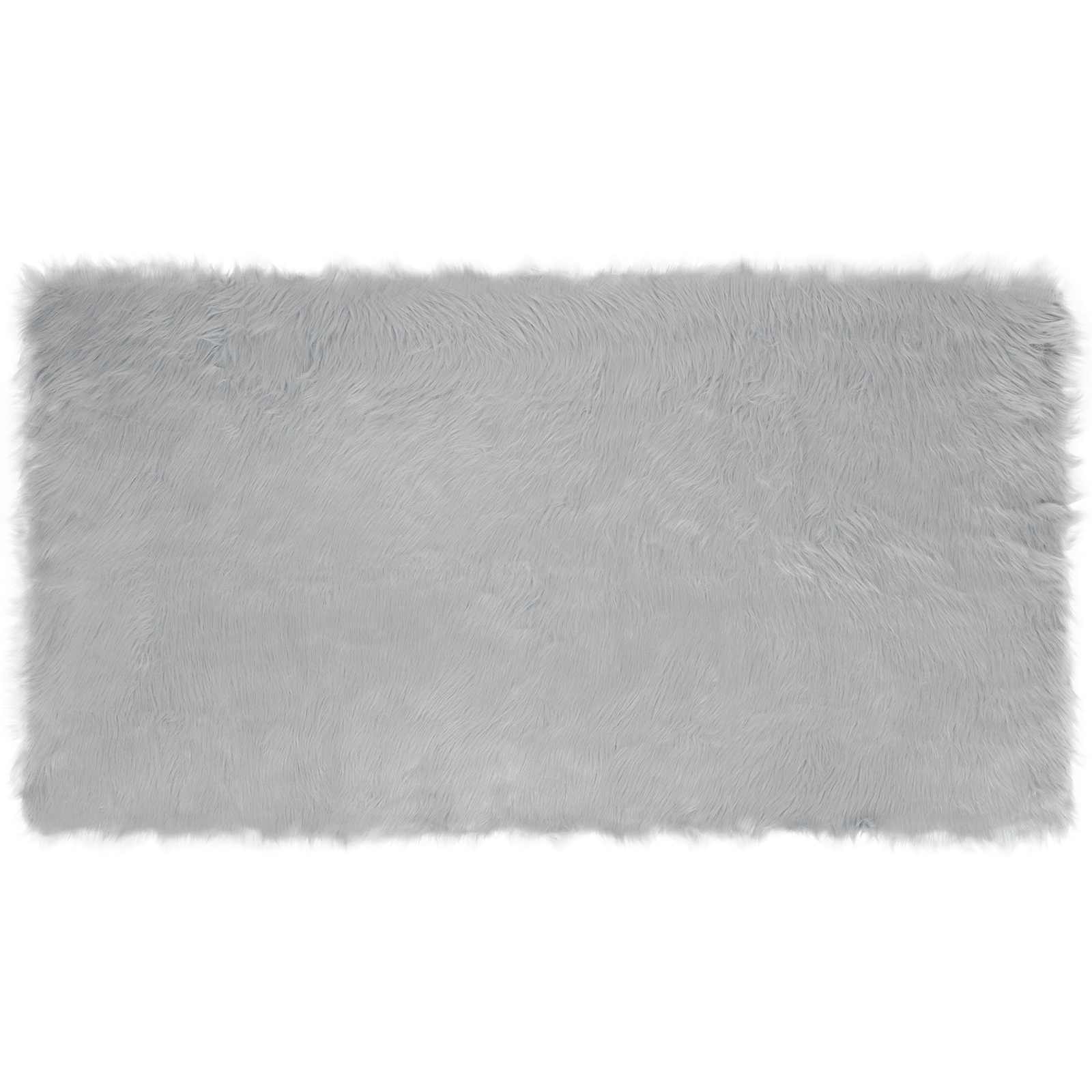 Tepih od umjetne ovčje kože TAFALLA Siva 60 x 110 cm Poliester