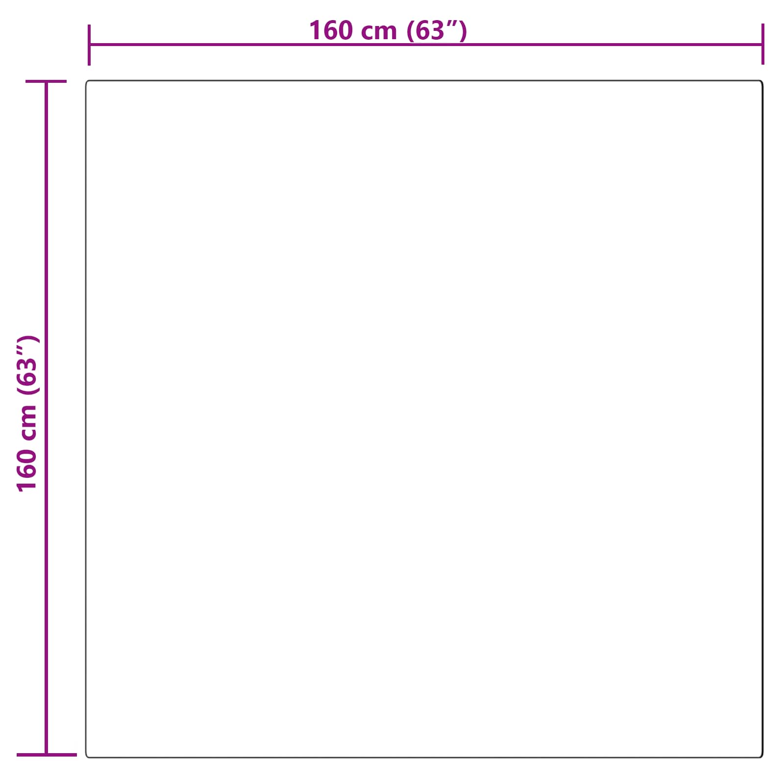 Tepih od umjetne ovčje kože TAFALLA Siva 160 x 160 cm Poliester