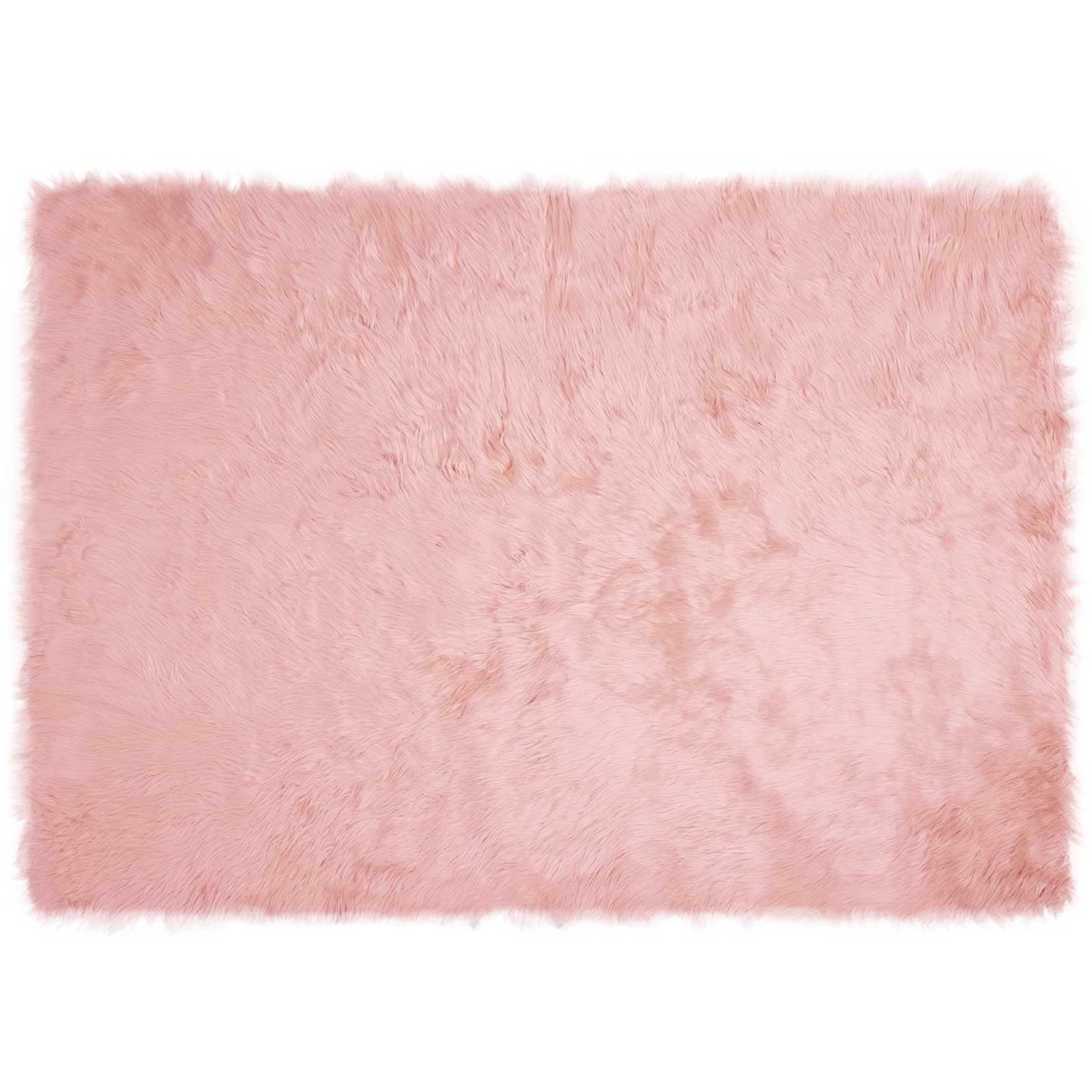 Tepih od umjetne ovčje kože TAFALLA Ružičasta 140 x 200 cm