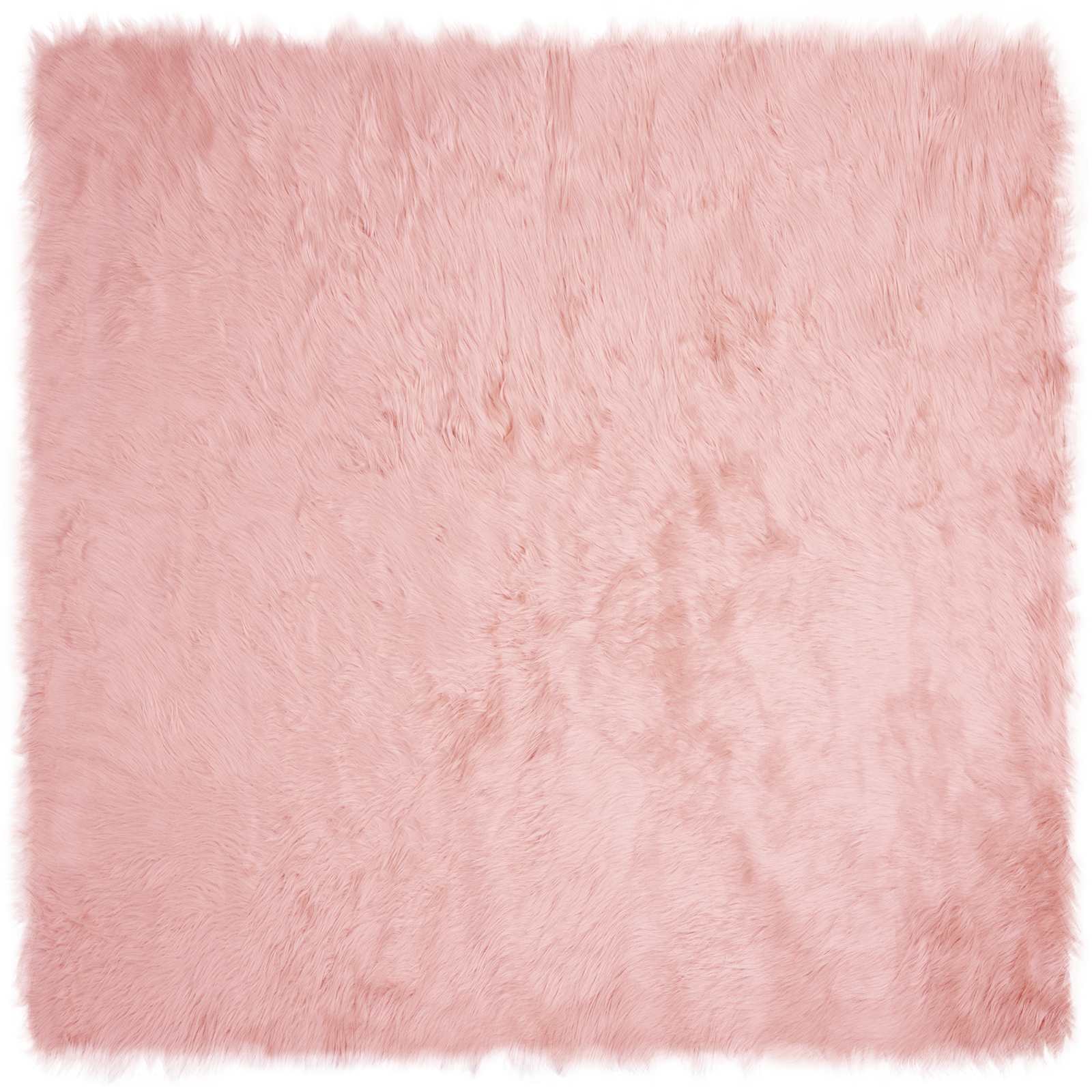 Tepih od umjetne ovčje kože TAFALLA Ružičasta 200 x 200 cm