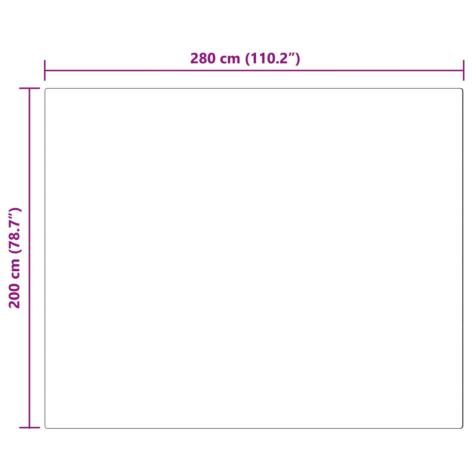 Tepih od umjetne ovčje kože TAFALLA Antracit 200 x 280 cm