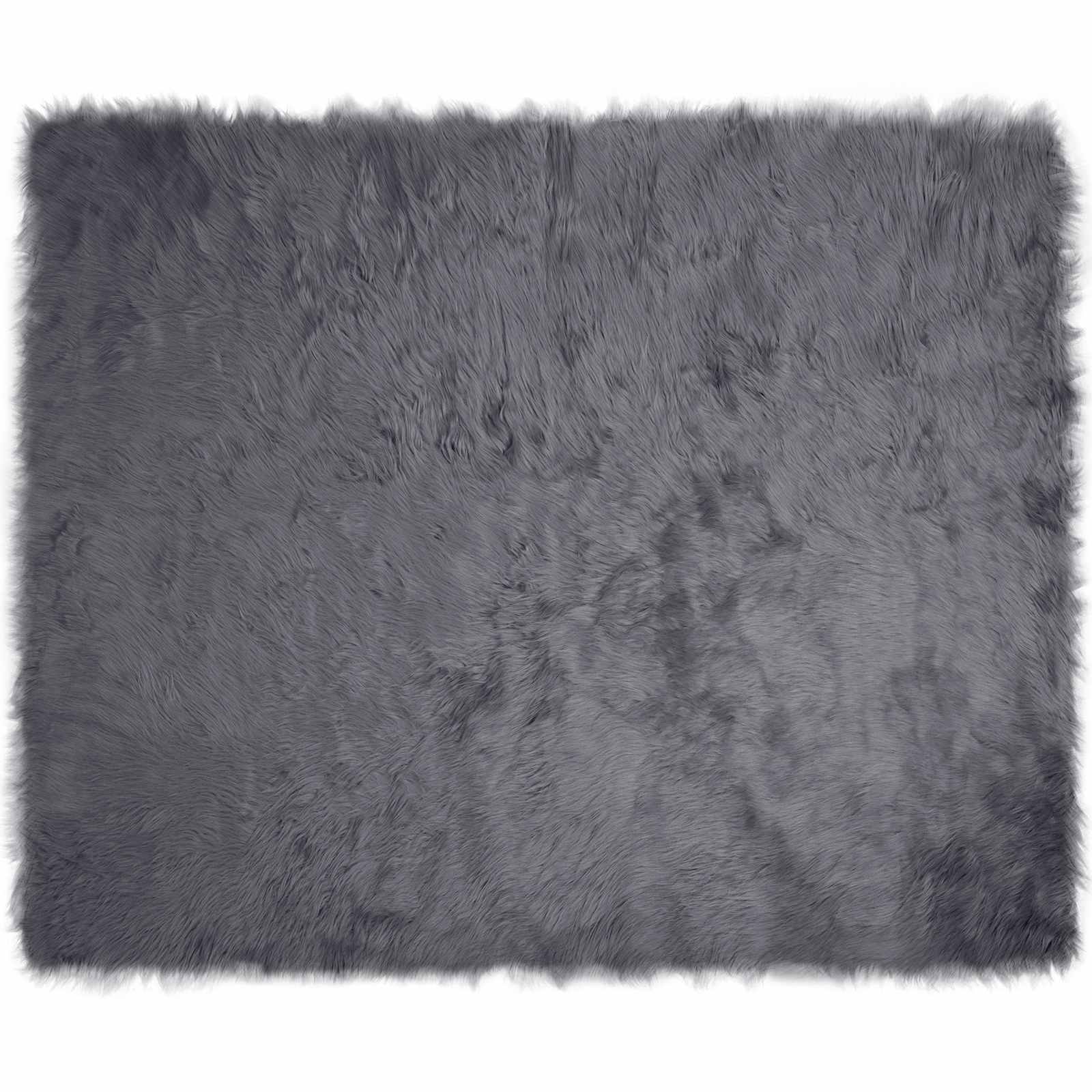 Tepih od umjetne ovčje kože TAFALLA Antracit 200 x 280 cm