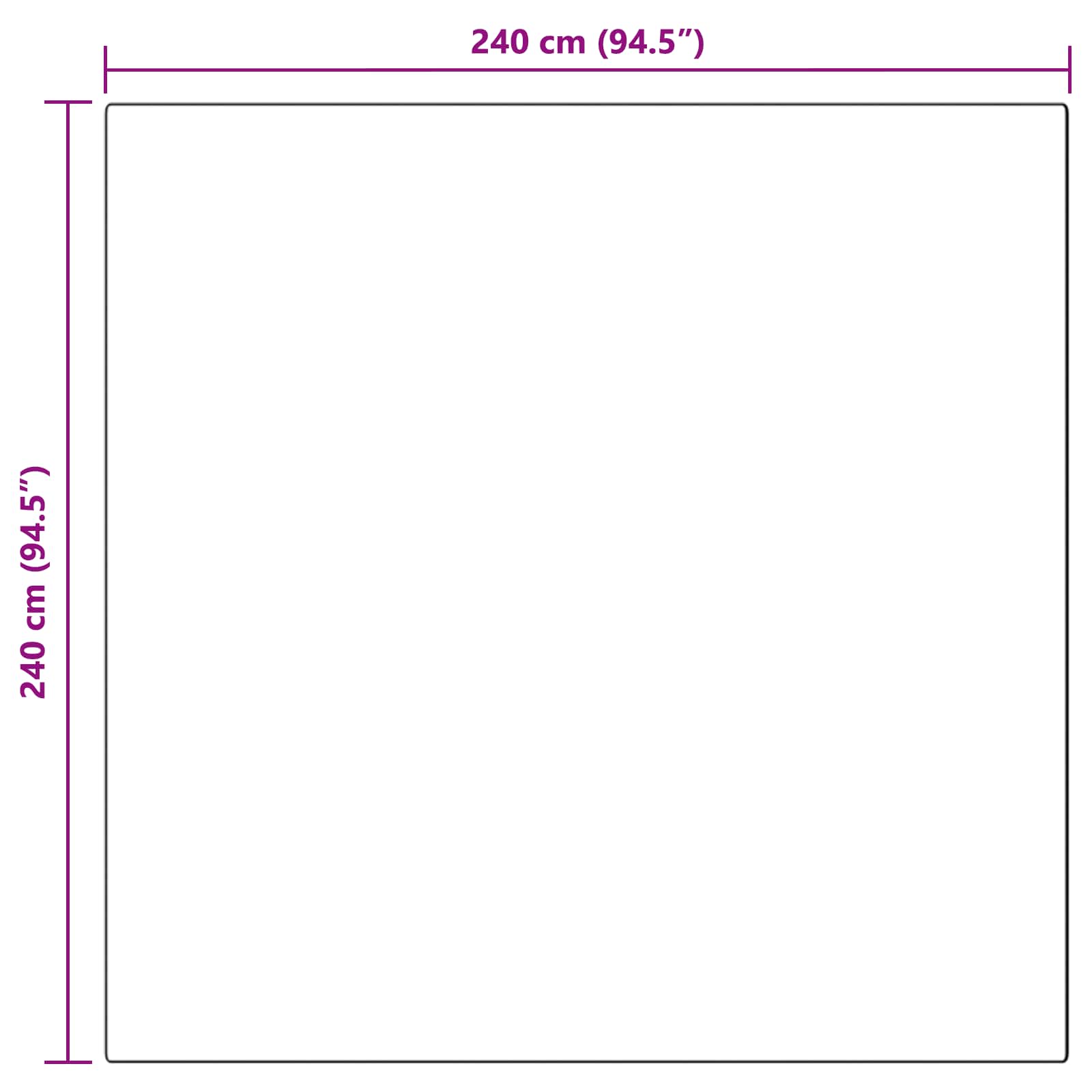 Tepih od umjetne ovčje kože TAFALLA Antracit 240 x 240 cm