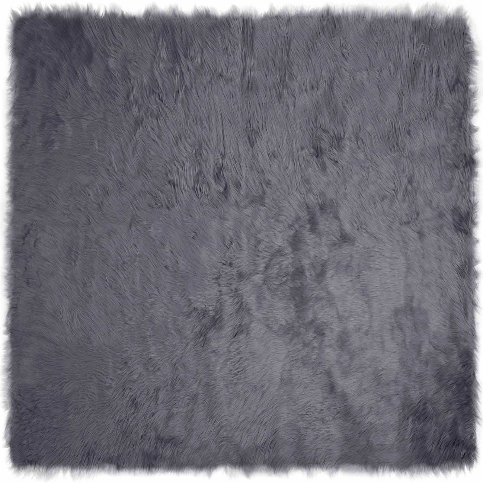 Tepih od umjetne ovčje kože TAFALLA Antracit 240 x 240 cm
