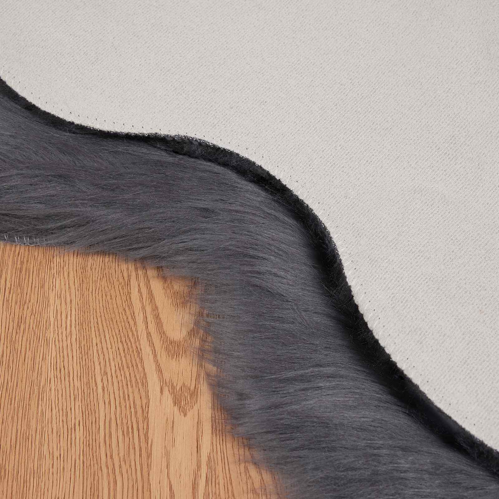 Tepih od umjetne ovčje kože TAFALLA Antracit 80 x 120 cm