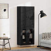 Highboard Crni hrast 69,5 x 34 x 180 cm Konstruirano drvo