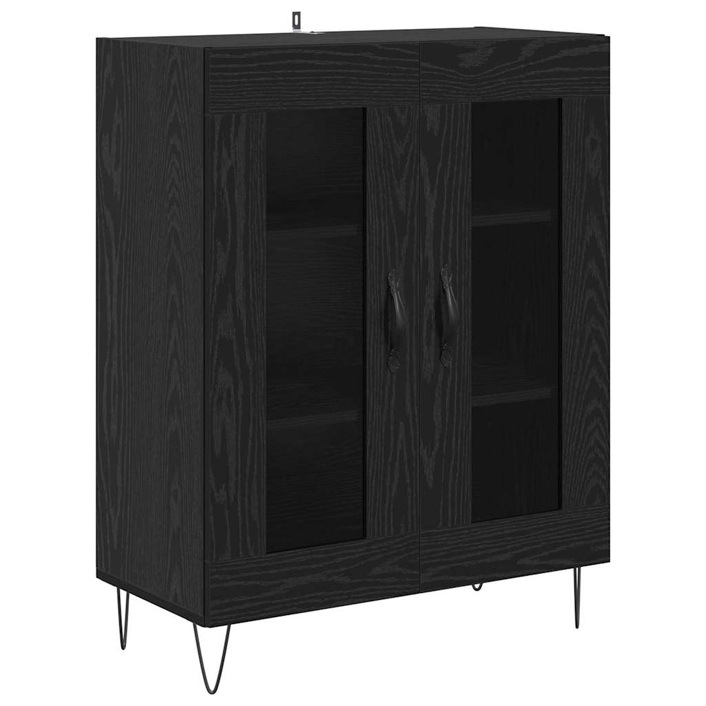 Highboard Crni hrast 69,5 x 34 x 180 cm Konstruirano drvo