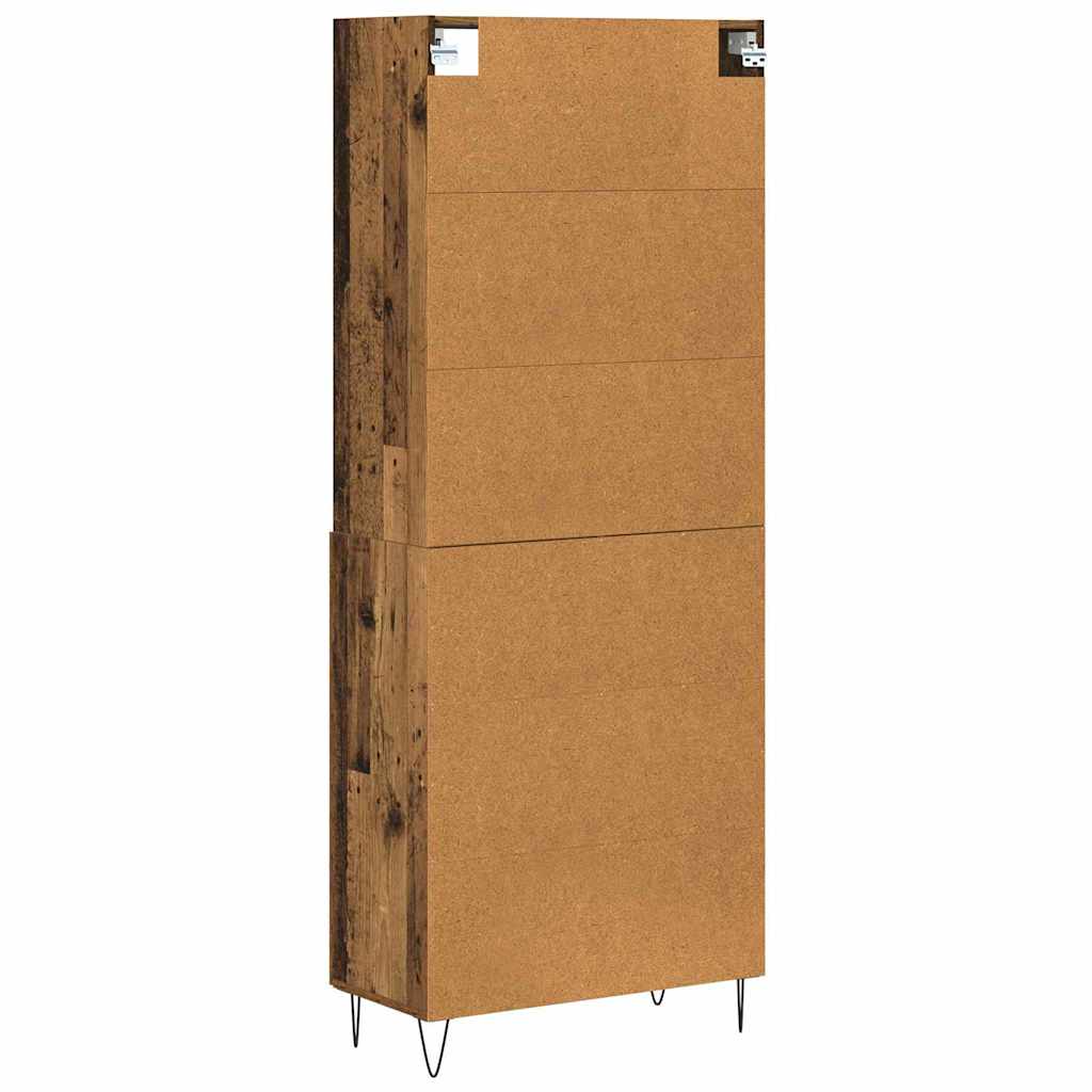 Highboard 2 pcs Staro drvo Konstruirano drvo