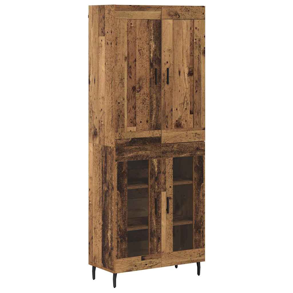 Highboard 2 pcs Staro drvo Konstruirano drvo