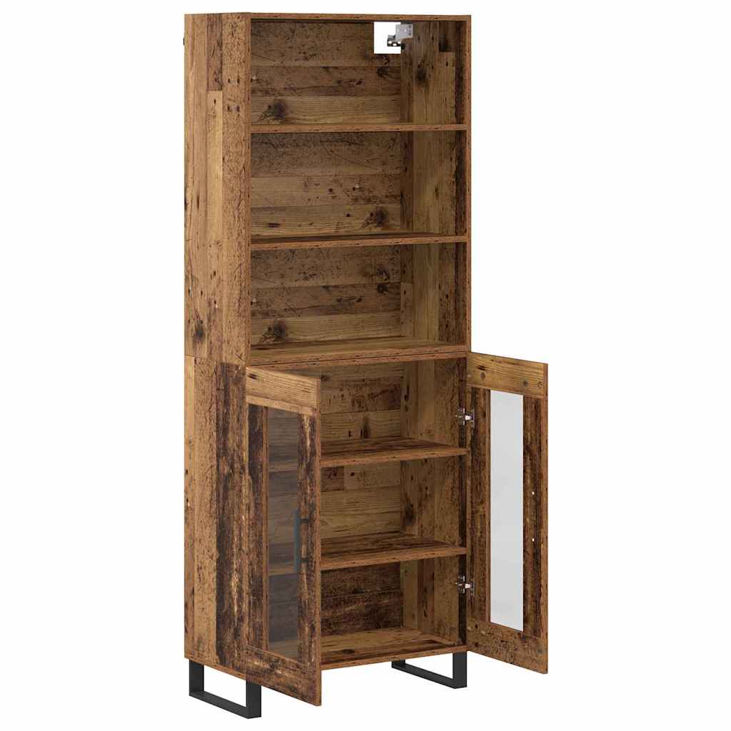 Highboard 2 pcs Staro drvo Konstruirano drvo