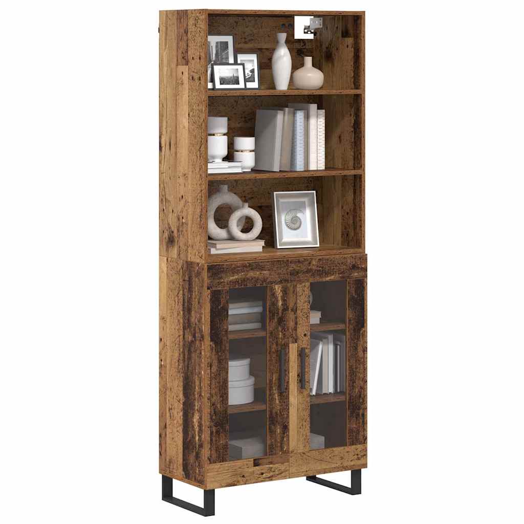 Highboard 2 pcs Staro drvo Konstruirano drvo