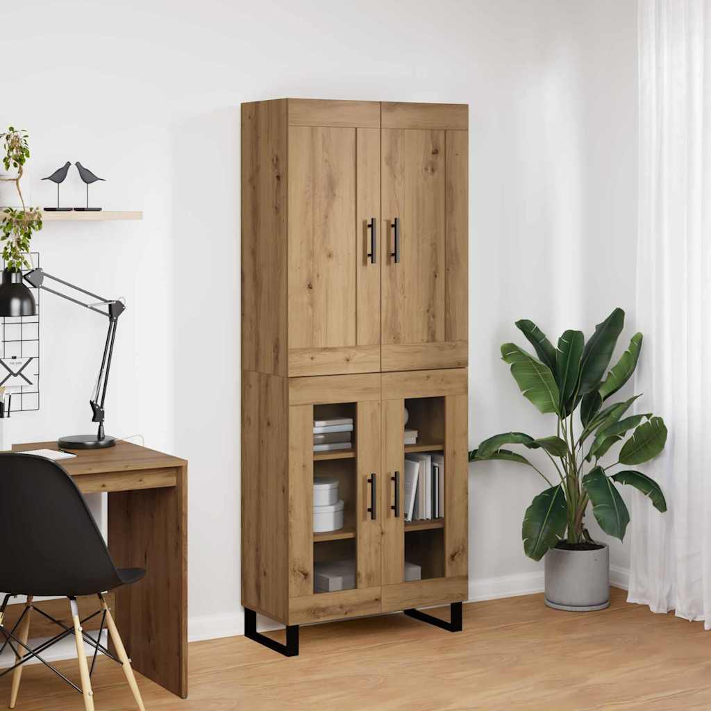 Highboard Umjetnički hrast 69,5 x 34 x 180 cm Konstruirano drvo