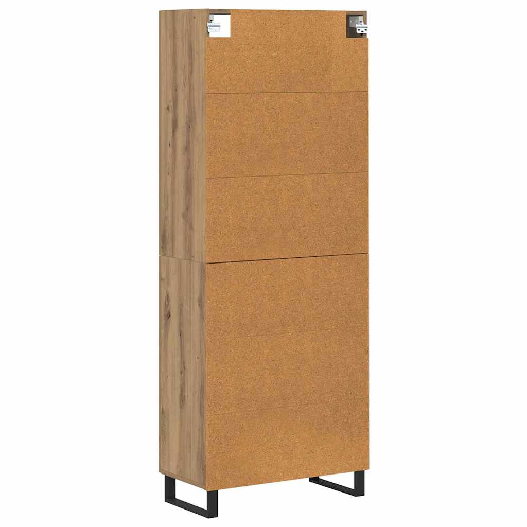 Highboard Umjetnički hrast 69,5 x 34 x 180 cm Konstruirano drvo