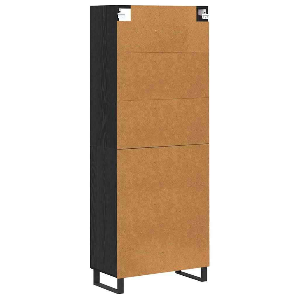 Highboard Crni hrast 69,5 x 34 x 180 cm Konstruirano drvo