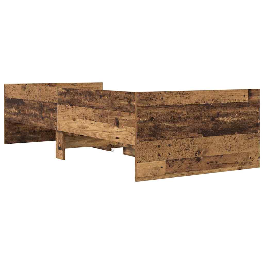 Krevetna konstrukcija s ladicama Staro drvo 100 x 200 cm