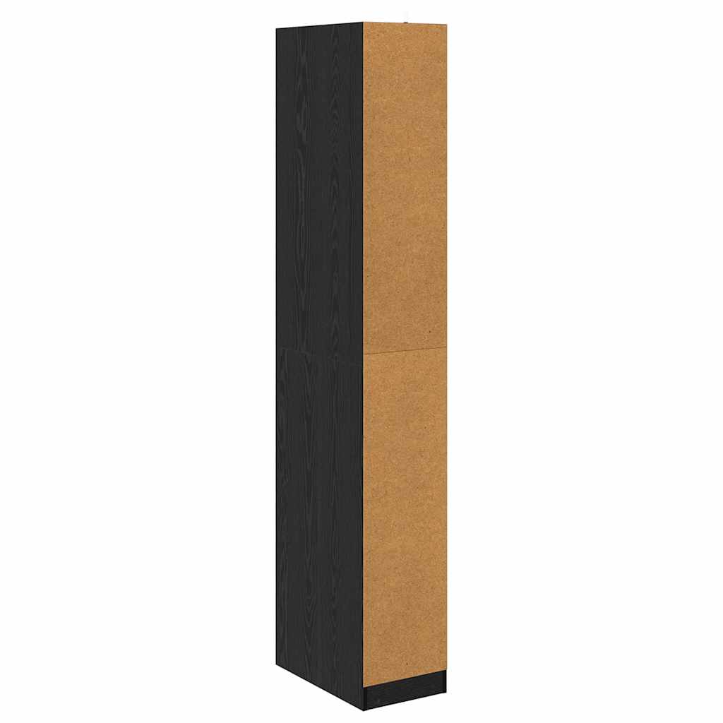 Ormarić s policom Crni hrast 50 x 30 x 200 cm Konstruirano drvo