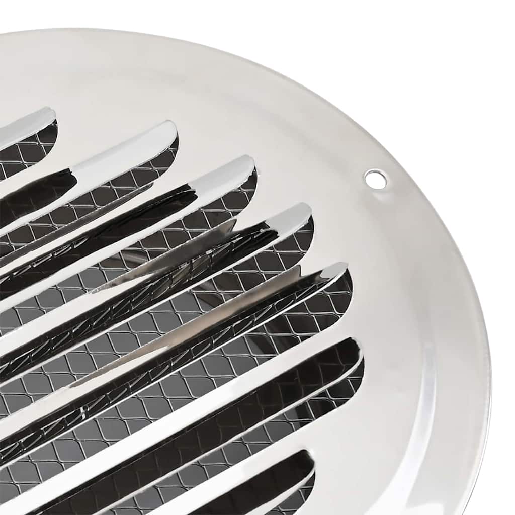 Pokrov ventilacije 4 pcs Srebrno 100 mm Nehrđajući čelik