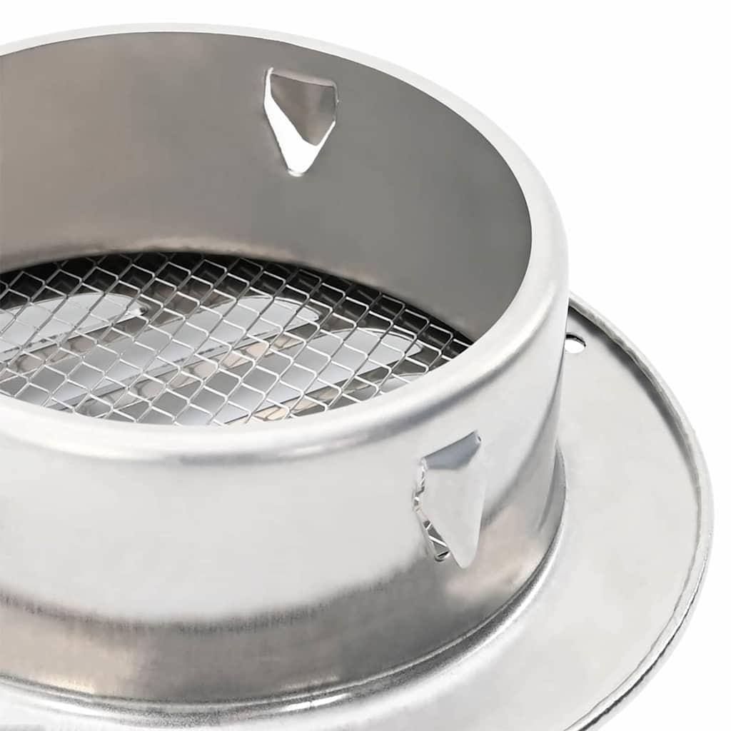 Pokrov ventilacije 4 pcs Srebrno 125 mm Nehrđajući čelik