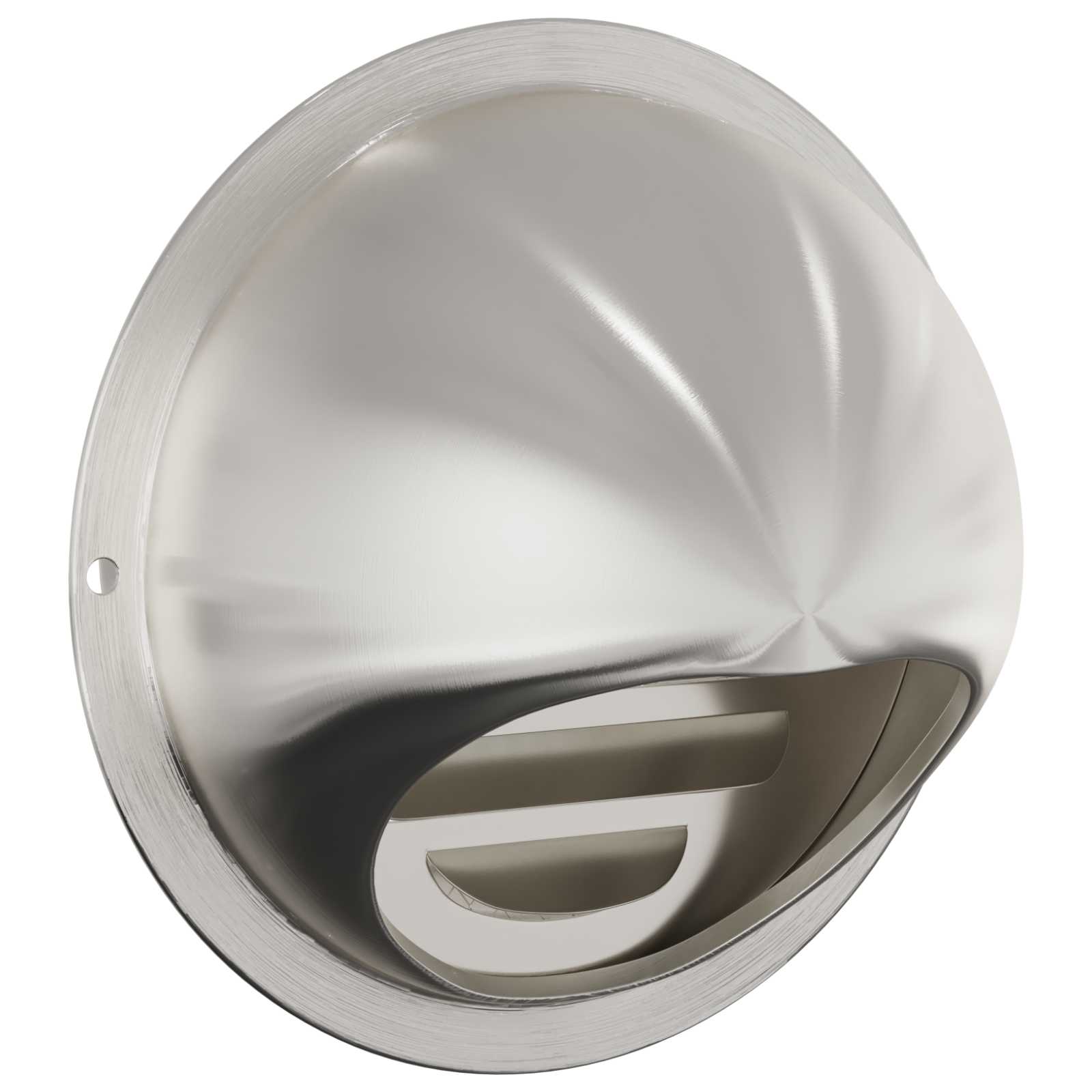 Pokrov ventilacije 2 pcs Srebrno 80 mm Nehrđajući čelik