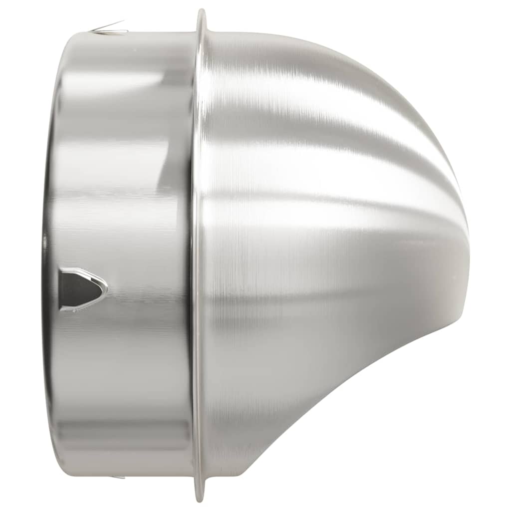 Pokrov ventilacije 2 pcs Srebrno 200 mm Nehrđajući čelik